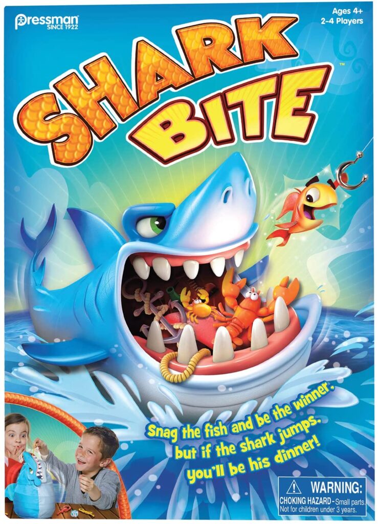Shark Bite -- Roll the Die and Fish for Colorful Sea Creatures Before the Shark Bites Game!