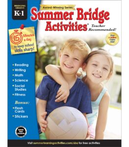 Summer Bridge Activities Kindergarten to First Grade for preventing summer learning loss
