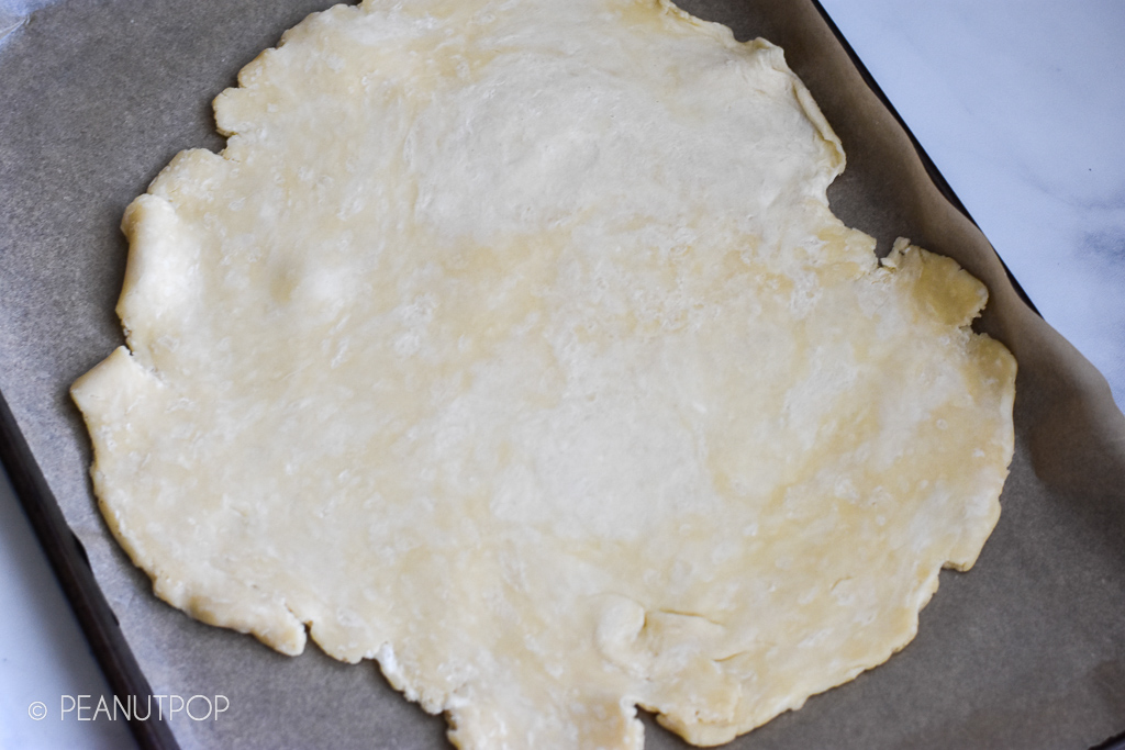 Galette Dough: flour, butter, salt, water