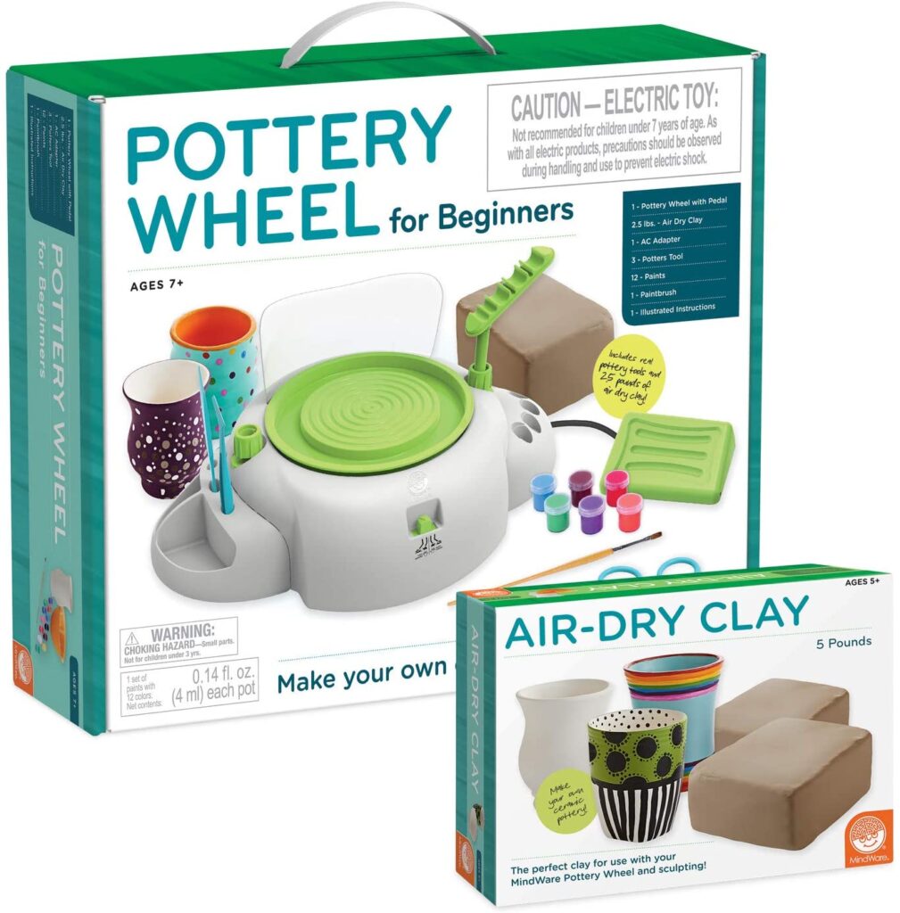 Pottery Wheel and Air-Dry Clay- PeanutPop Holiday Gift Guide 