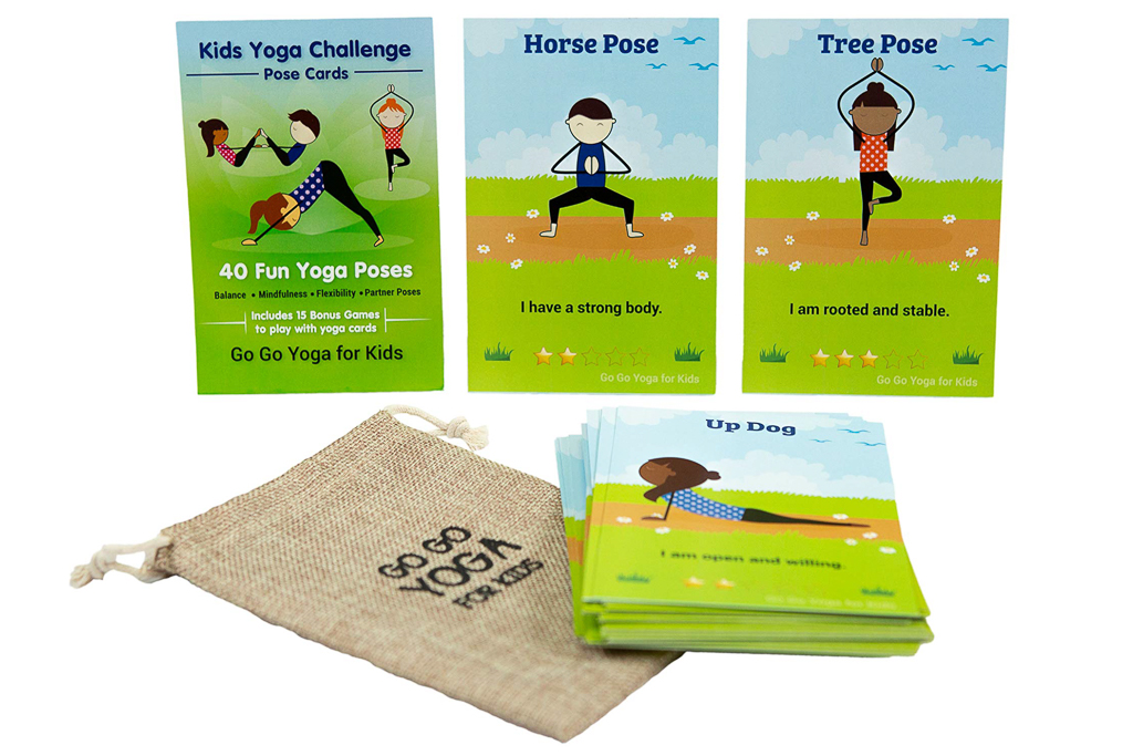 Kids Yoga Challenge Pose Cards - PeanutPop holiday gift guide